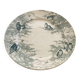 Plate on a presentation stand stamped U&C Sarreguemines Neige.