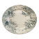 Plate on a presentation stand stamped U&C Sarreguemines Neige.