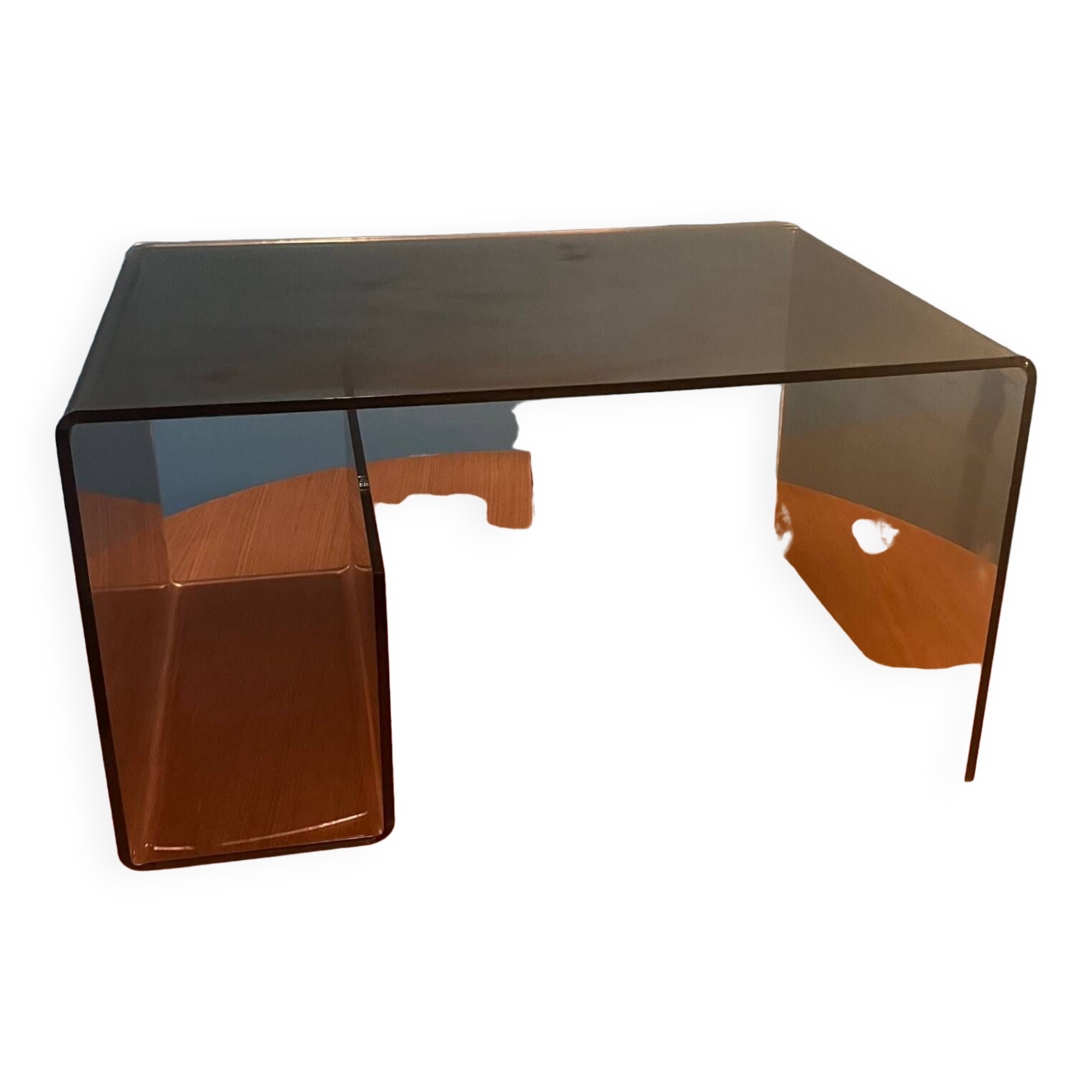 Michel Dumas Plexiglas coffee table or end table