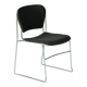 Black chair with metal frame by Perry, UK, 1990s