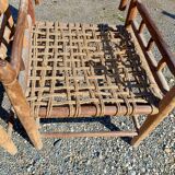 Wood and Rope Armchairs