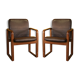 Pair of leather armchairs