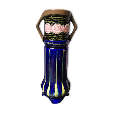 Old Vase Roll ART DECO + Coves Ceramic Enamelled Vintage