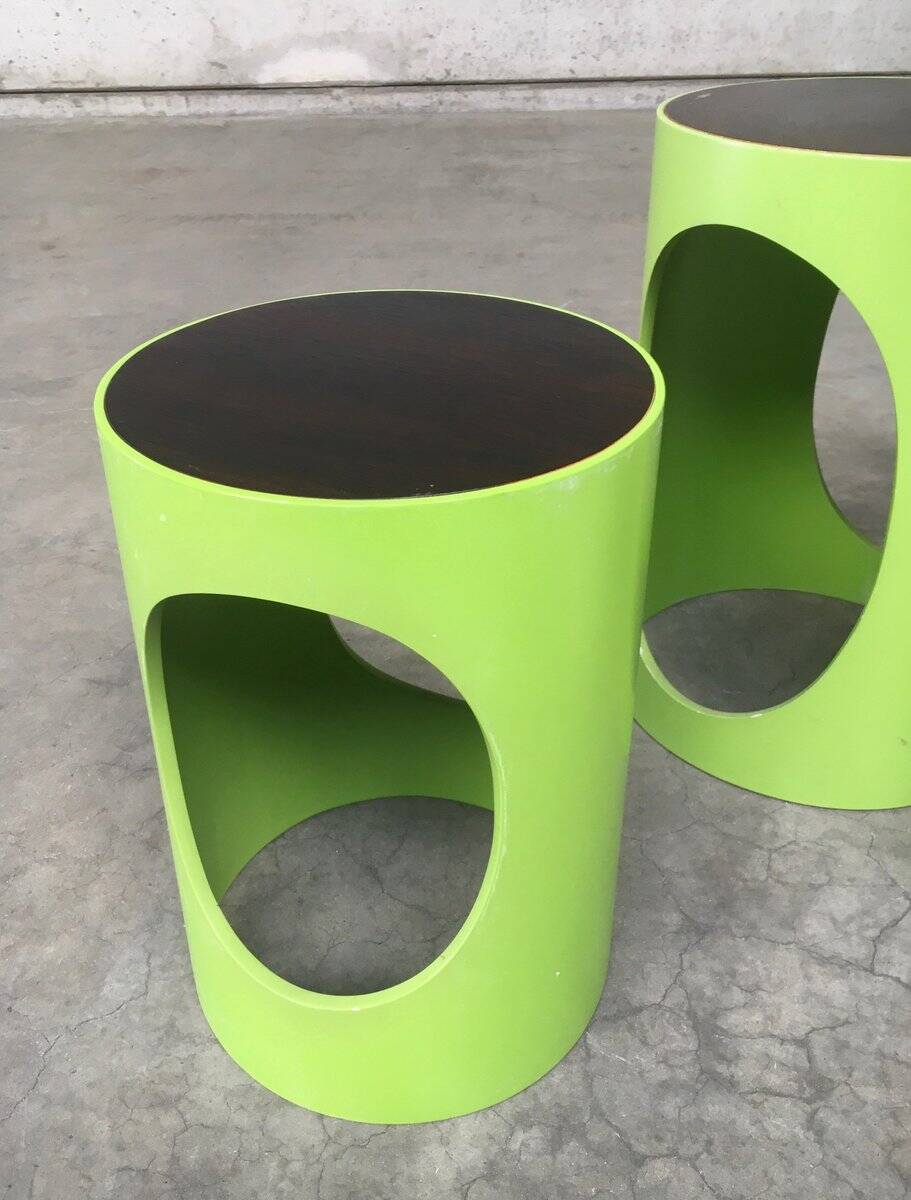 Mid-Century Modern Space Age Design Nesting Table Set by Opal, Germany, 1960s, Set of 3