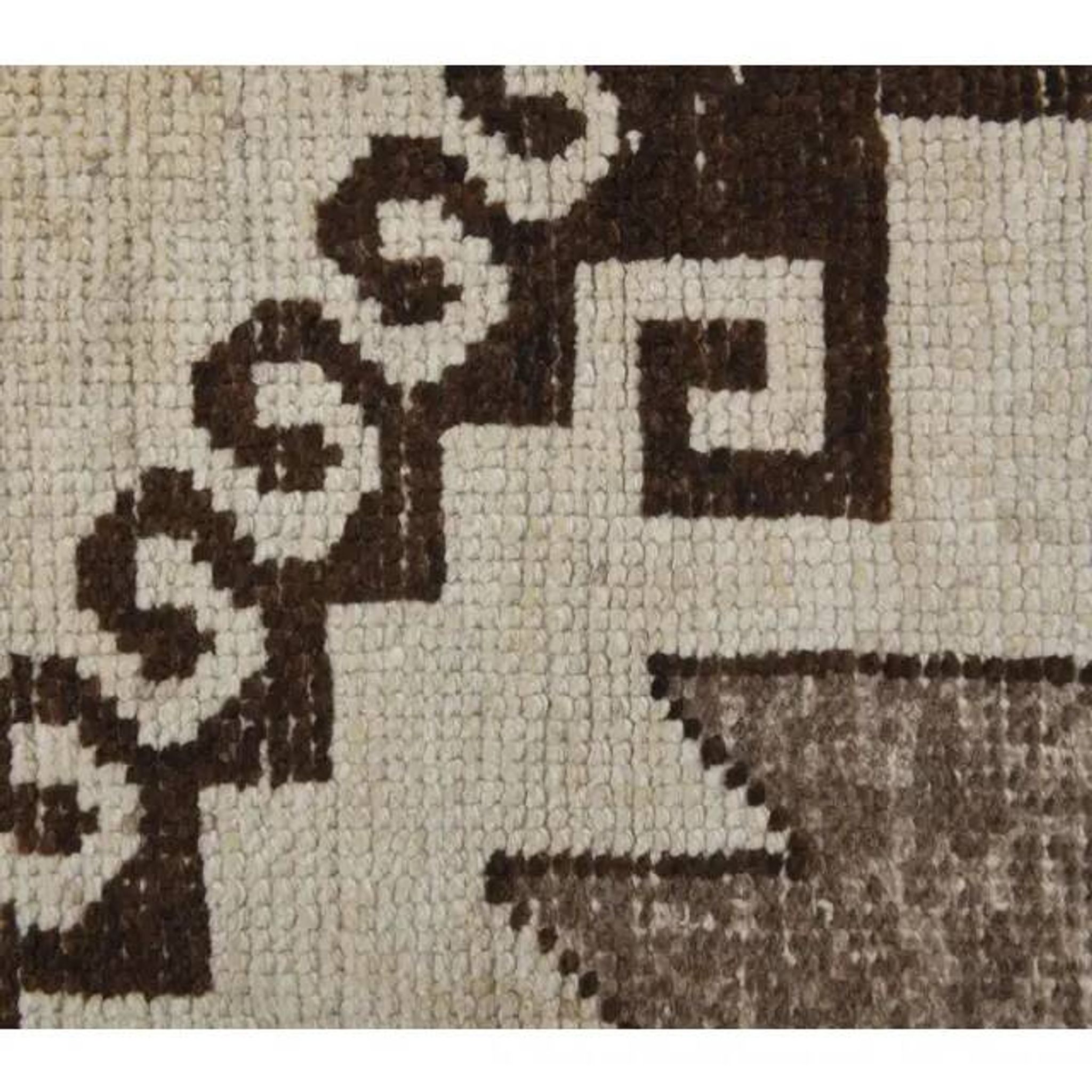 1970s Vintage Turkish Hand-Knotted Wool Cotton Beige Runner Rug 94x316