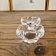 Salt cellars / salt shakers Daum in signed crystal Daum France (set of 2)