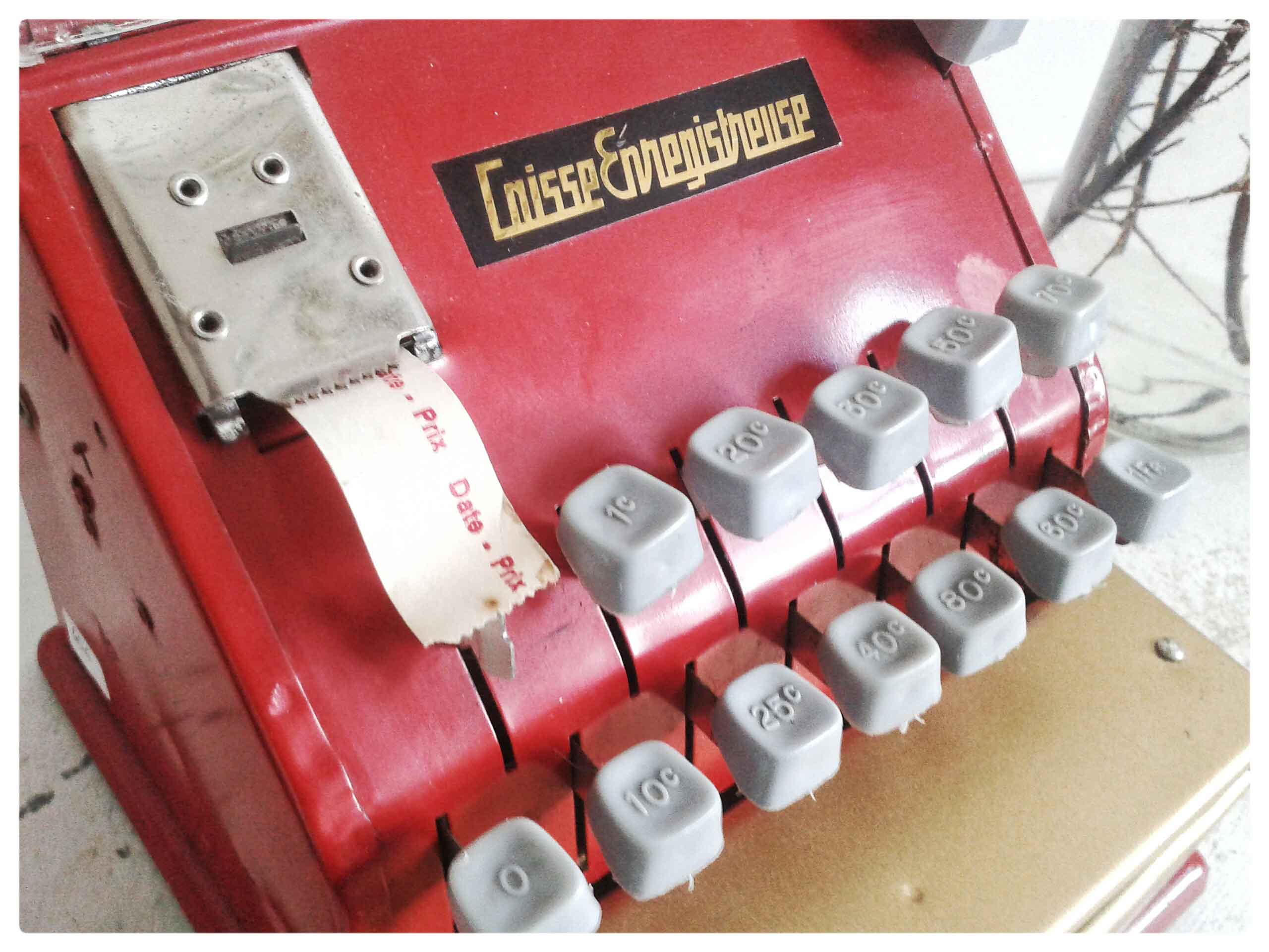 Cash register - vintage toy