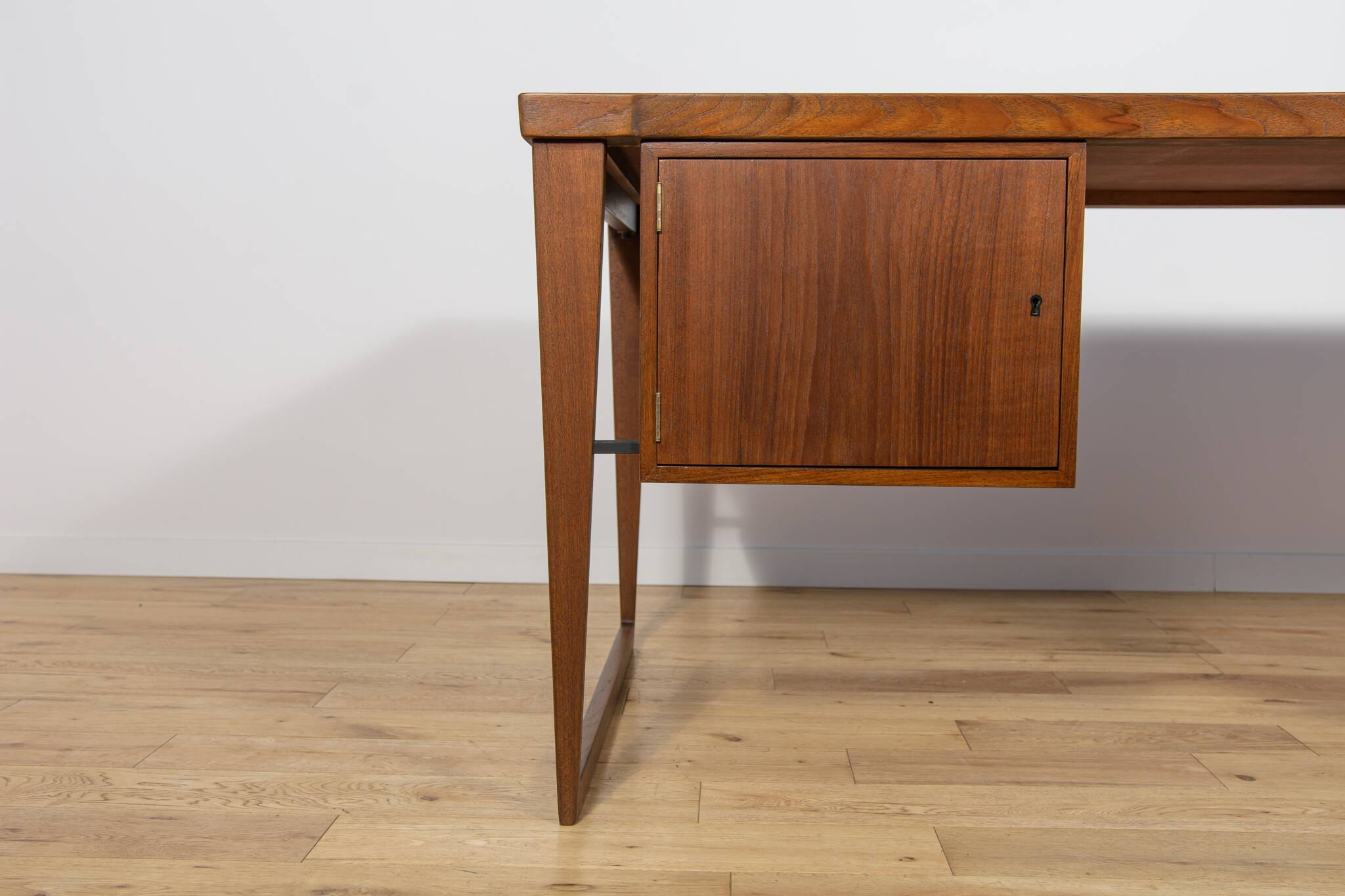 Model 70 desk in teak by Kai Kristiansen for Feldballes Møbelfabrik, Denmark, 1960s