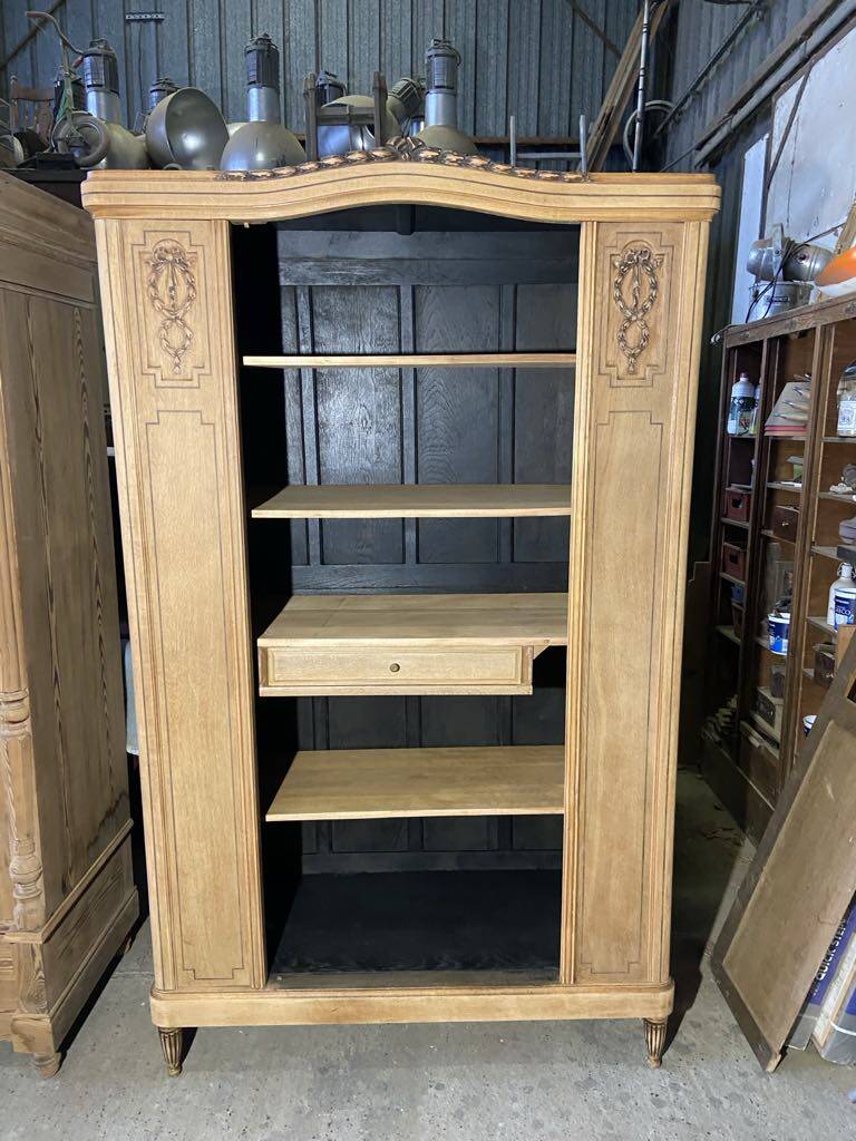 Sideboard, raw wood bookcase