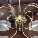 Golden leaf lustre Italy Hollywood Regency / Mid-Century
