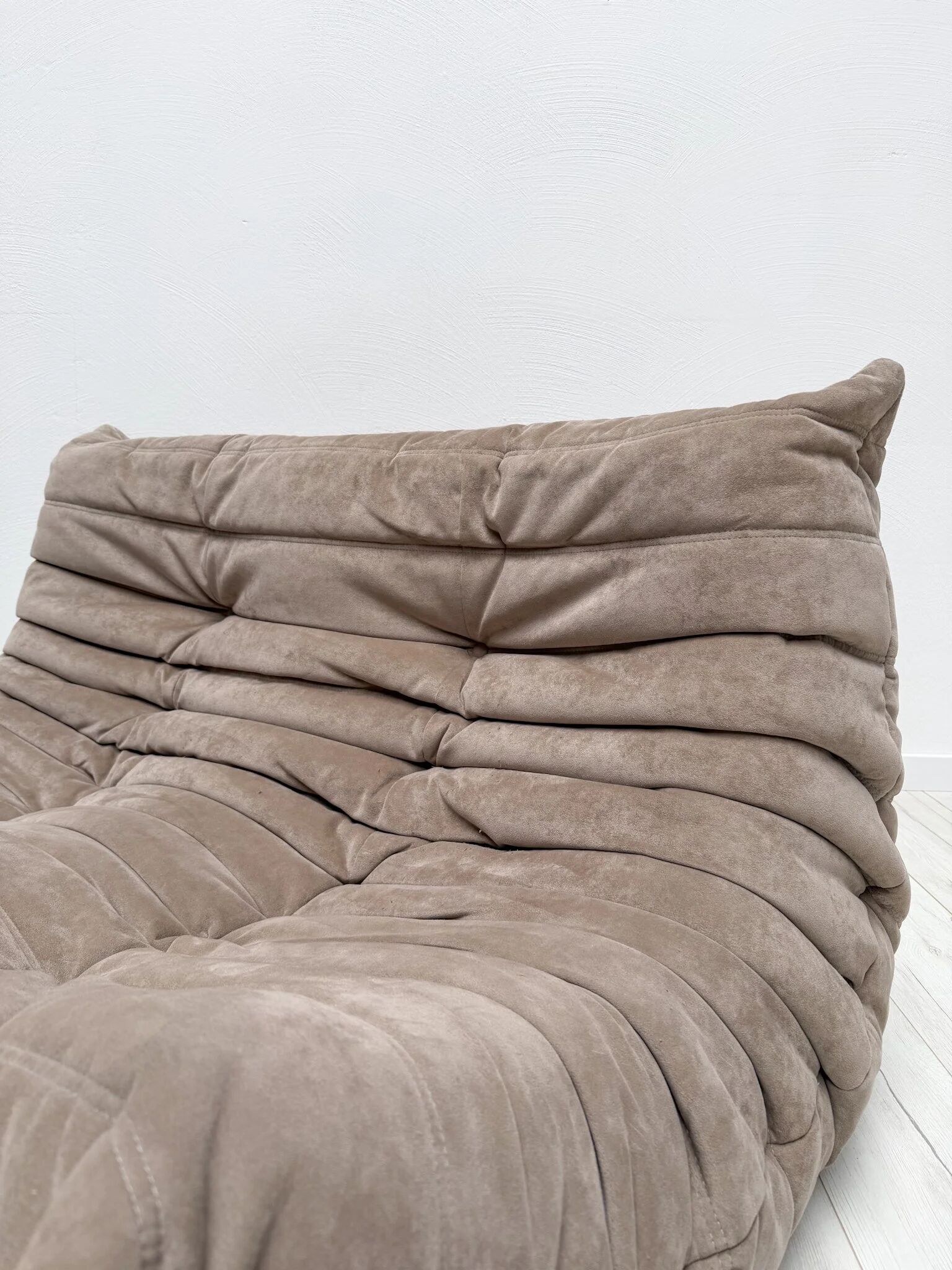 1990s vintage original Alcantara Togo 2-seater by Michel Ducaroy for Ligne Roset