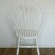 1 of 6 Vintage Wooden Dining Chair Restored Accent White Windsor Chairs