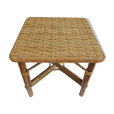 Square rattan coffee table