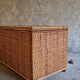 Vintage rattan trunk
