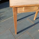 Desk or table in raw wood