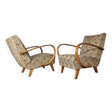 Art deco armchairs by Jindrich Halabala