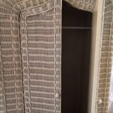 Vintage Rattan Wardrobe 1970s