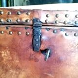 19th century leather chest