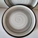 Ensemble de 10 assiettes Salins décor spirale minérale gris et brun