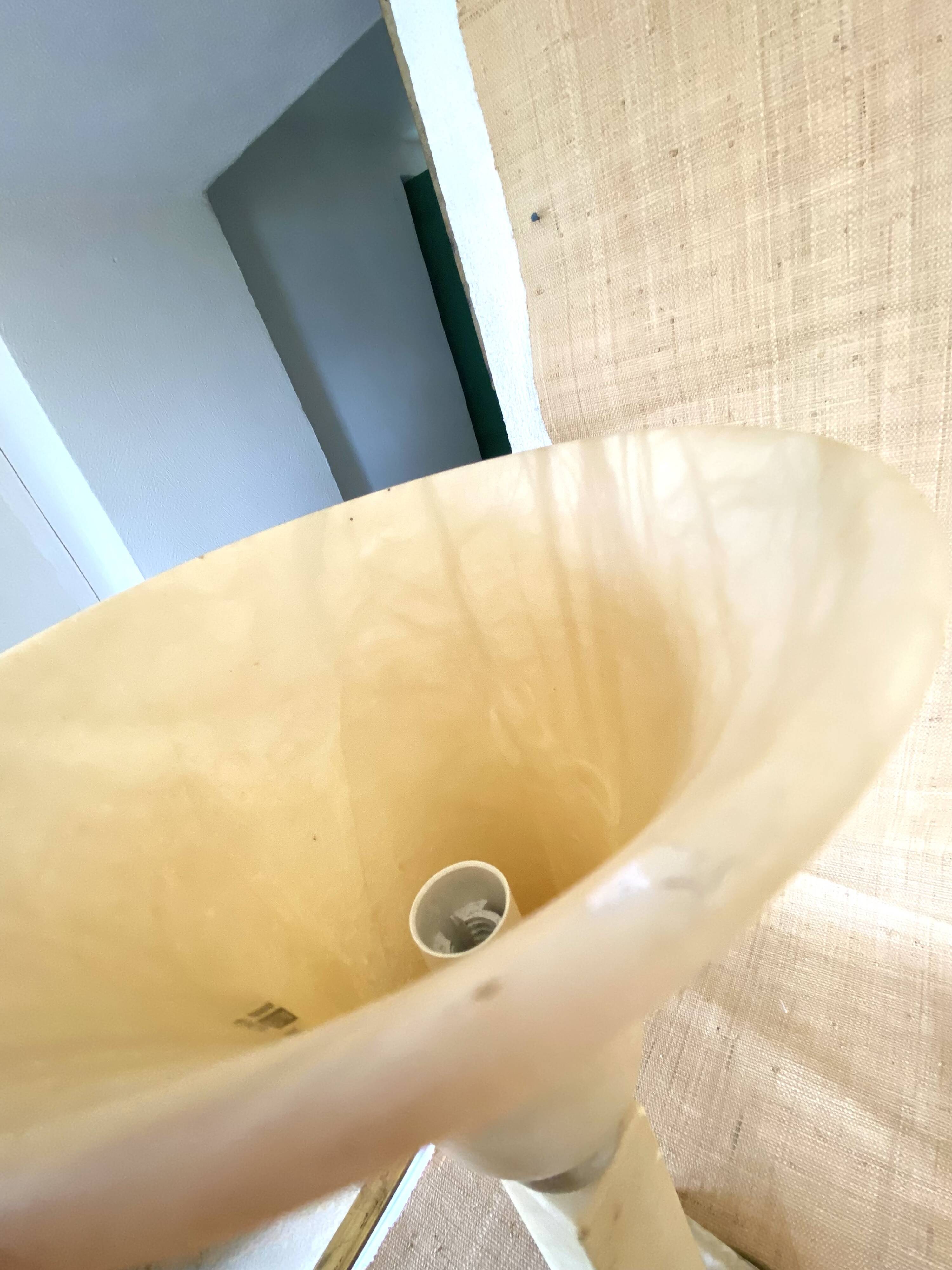 Alabaster lamp Pegasan, 1970s