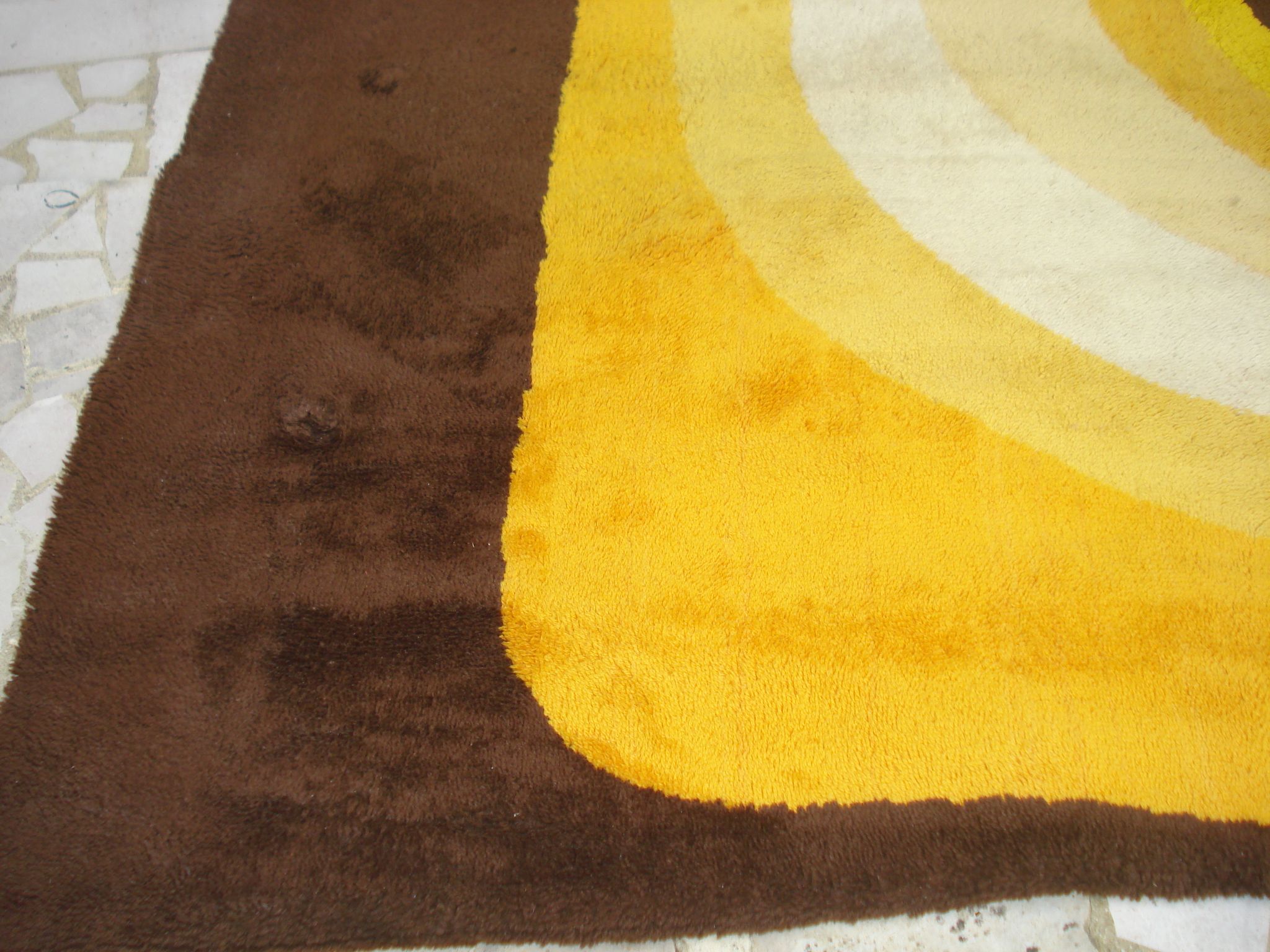 Holland rug 1970 space age pop modernist vintage 200 cm x 300 cm