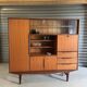 Very beautiful Scandinavian highboard in teak from the 1960s.