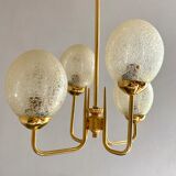 Vintage chandelier design amber globes