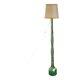 Italian Art Deco Elephant Floor Lamp in Green Glass 142cm