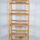 Rattan bookcase-shelves