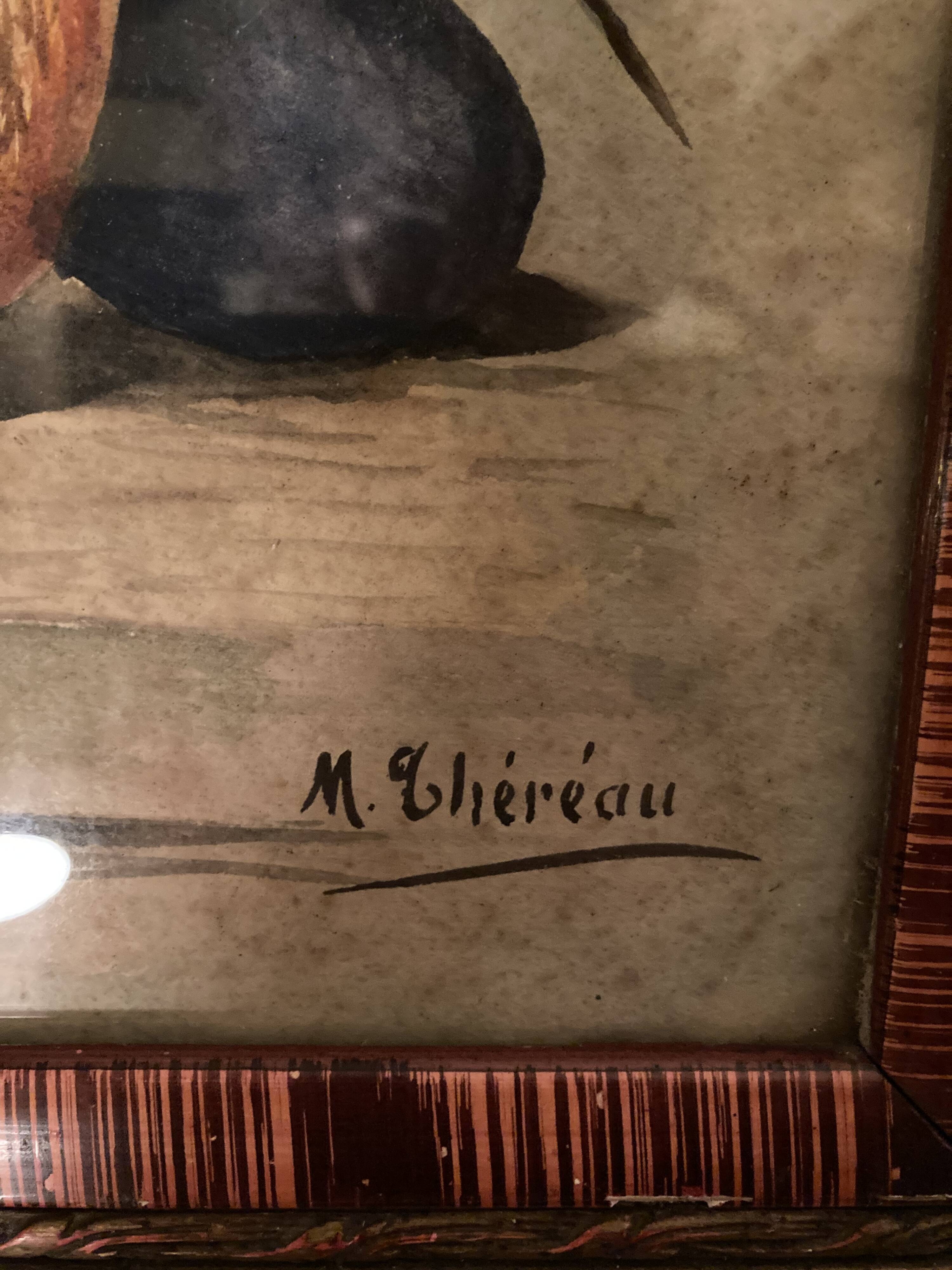 Watercolor still life fruits