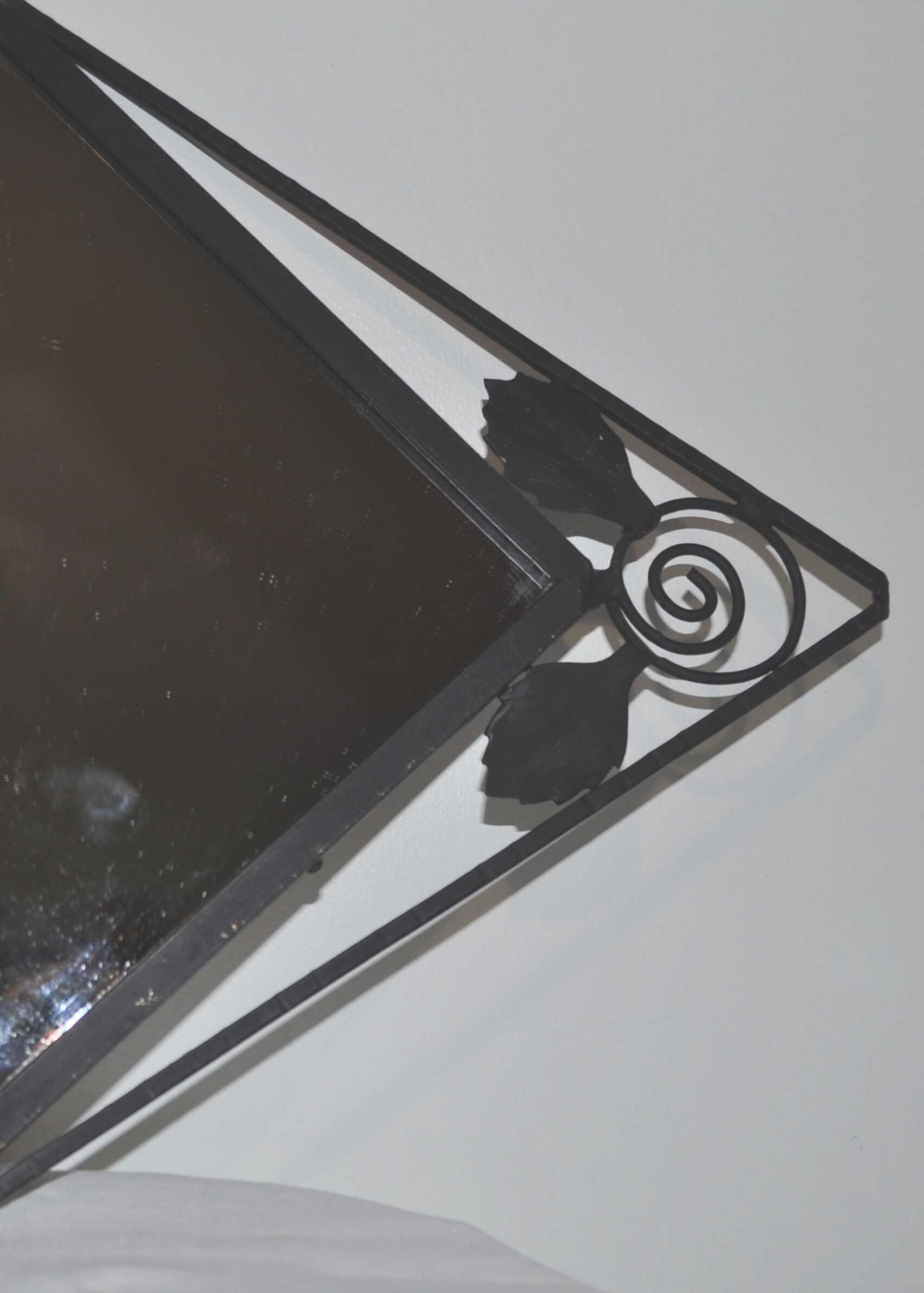 Mirror diamond iron forged art deco 48x33cm