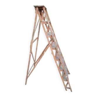 Stepladder painter solid wood patinated dp 012302