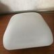 Ceiling lamp in opaline square years 50