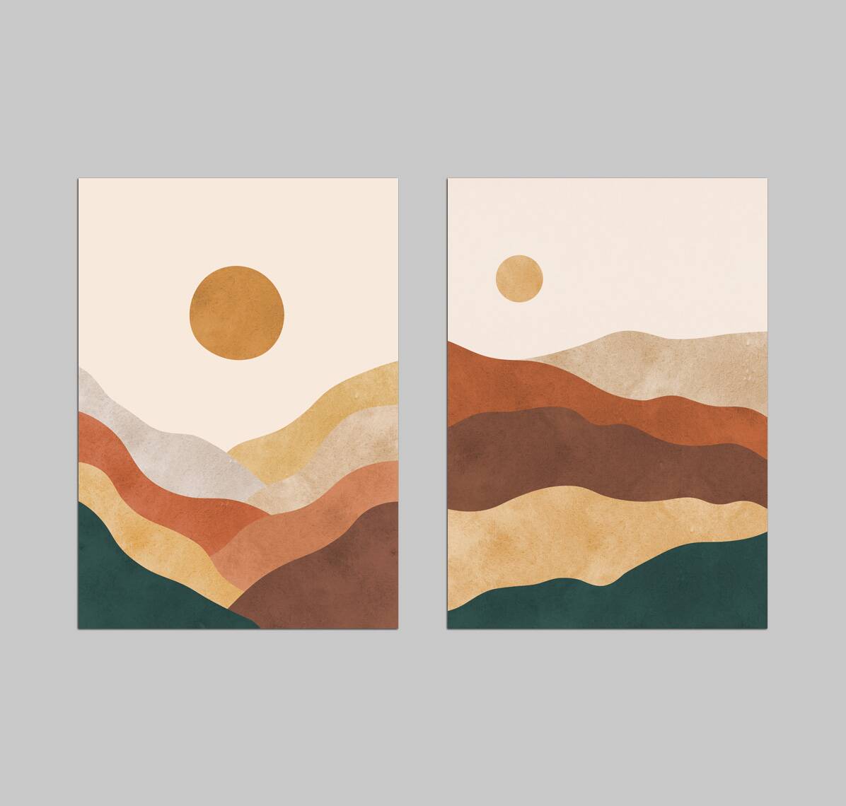 2 Landscape Art Prints. A2 (42x59.4cm)