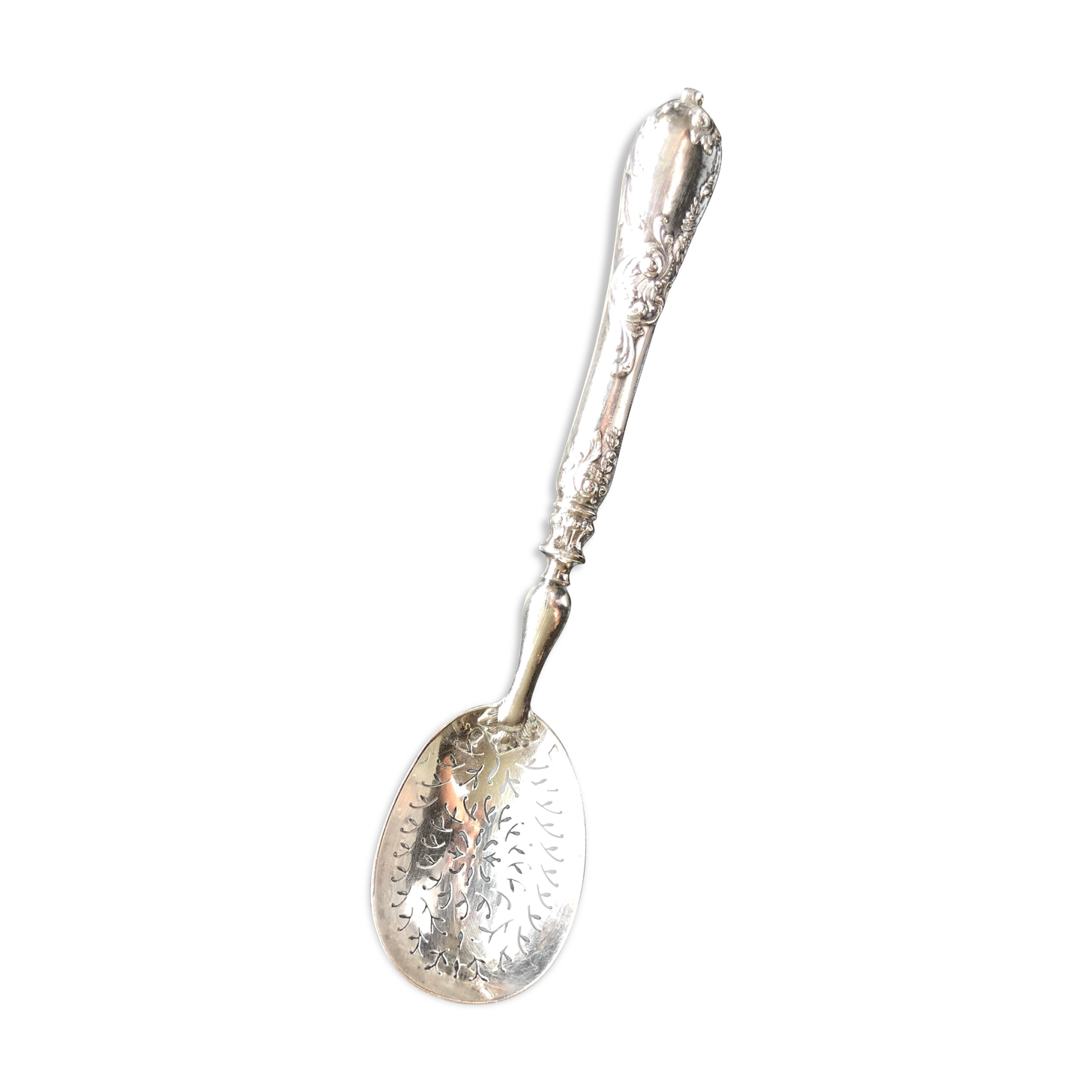 Silver sugar spoon