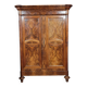 Louis Philippe period Burgundy armoire in walnut and burl wood circa 1830