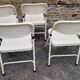 Set of 4 folding metal chairs from the 80s/90s.