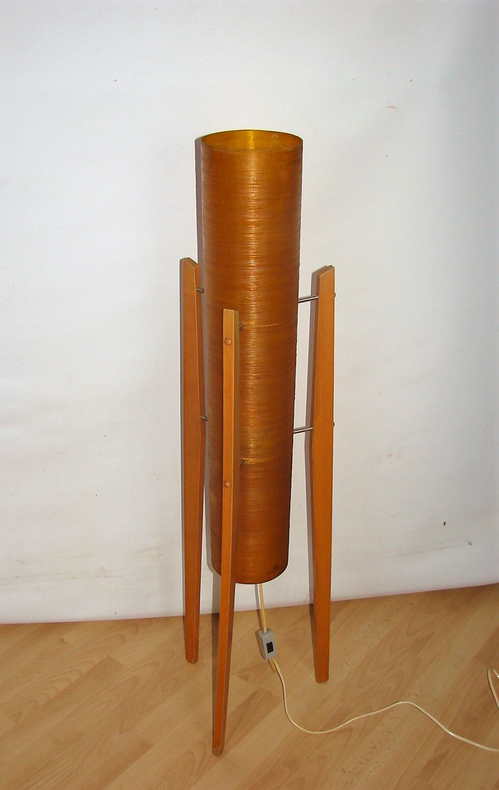 Novoplast serd rocket floor lamp, czechoslovakia 1960s.