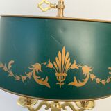 Lucien Gau's gilded bronze water bottle lamp Directoire style, 20th century