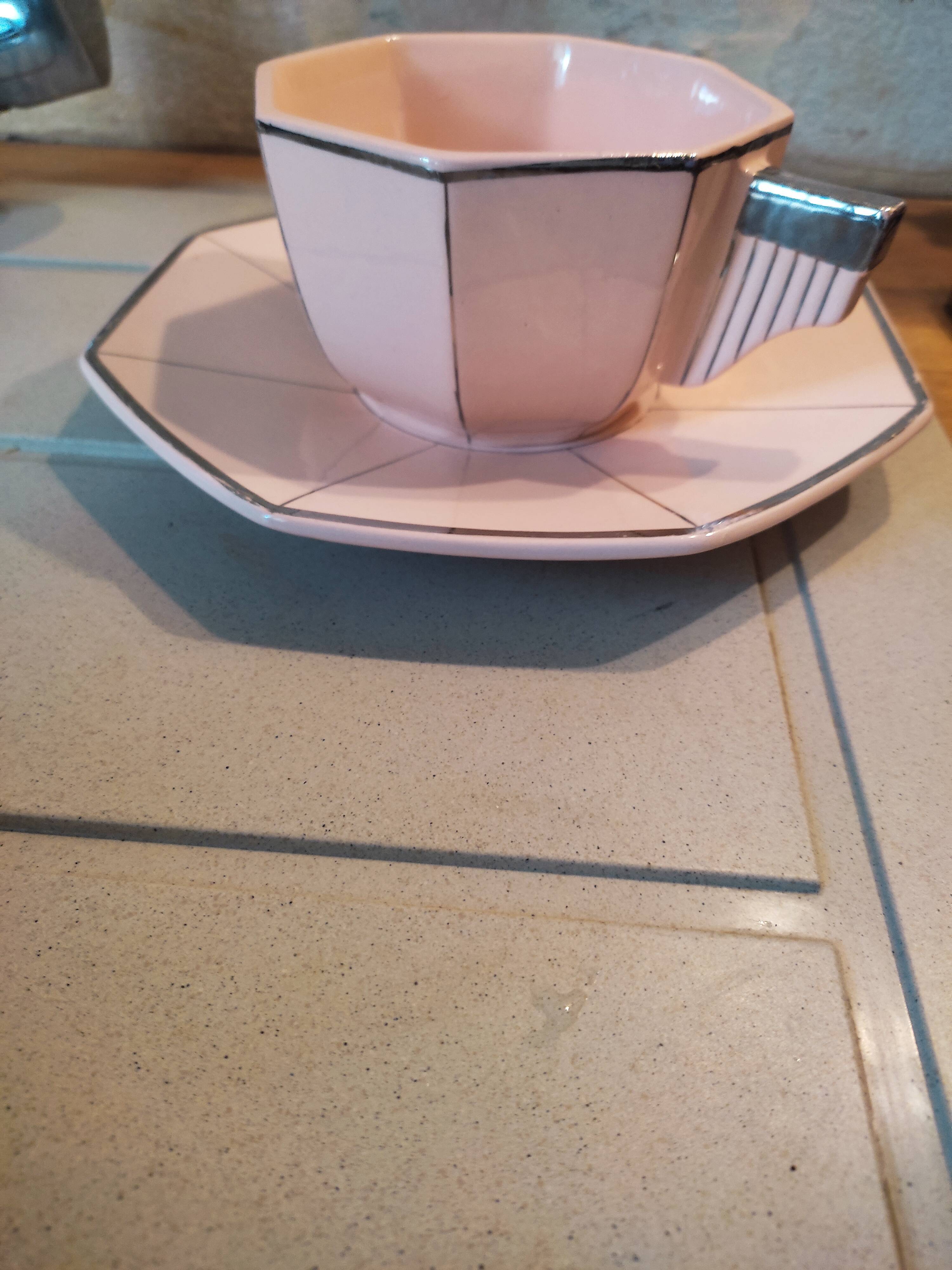Duo de tasses petit-déjeuner Longwy