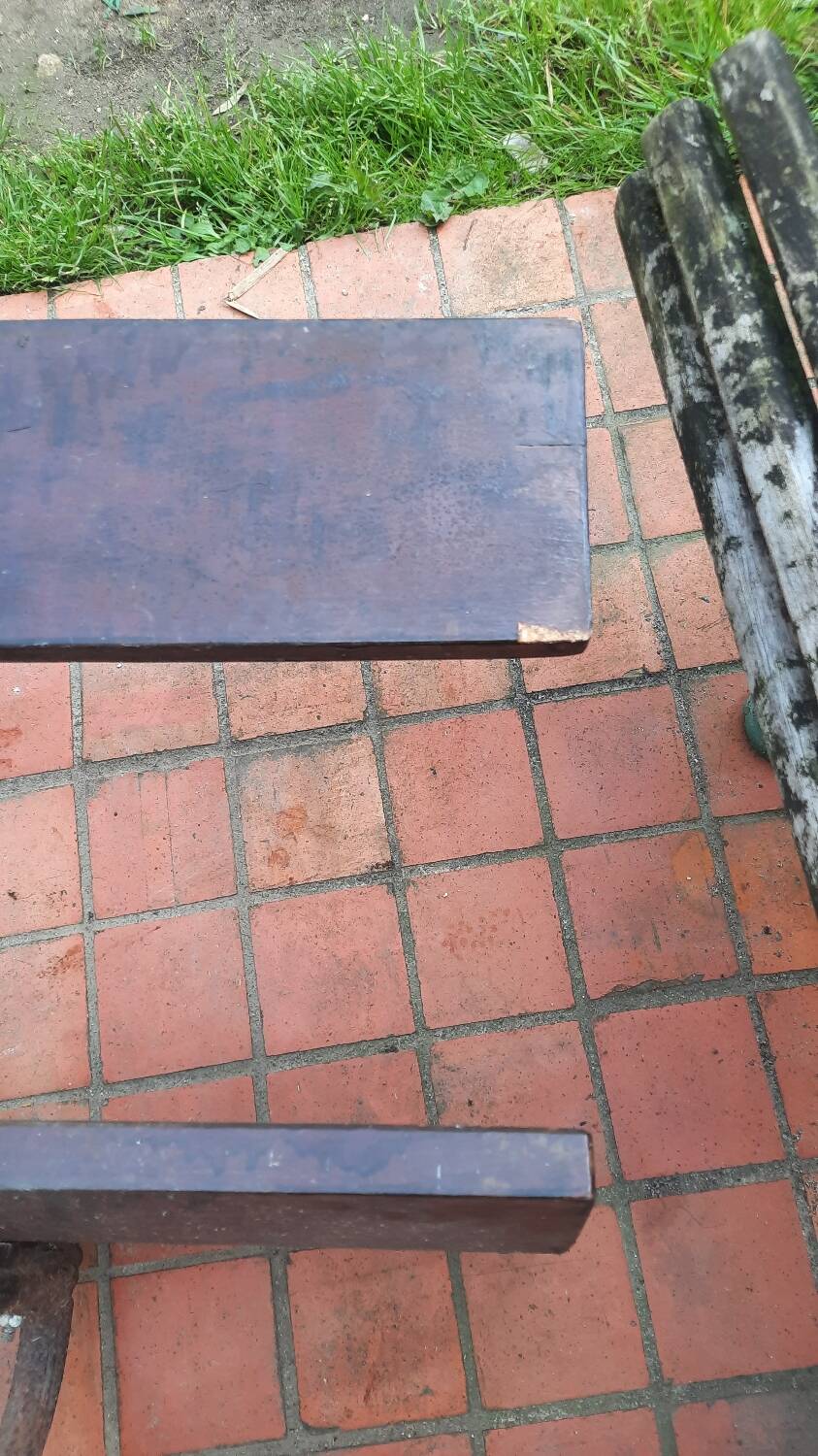 Cast iron garden bench