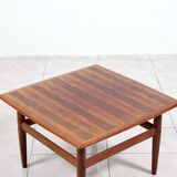 Square rosewood coffee table by Grete Jalk for Glostrup