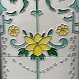 Open cast iron fireplace, Art Nouveau style