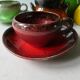 Keraluc Quimper France coffee service, 4 cups