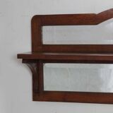 Shelf-shaped mirror, work from the early 20th century.