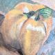 Still life with two peppers by nelly le couedic (20th century)