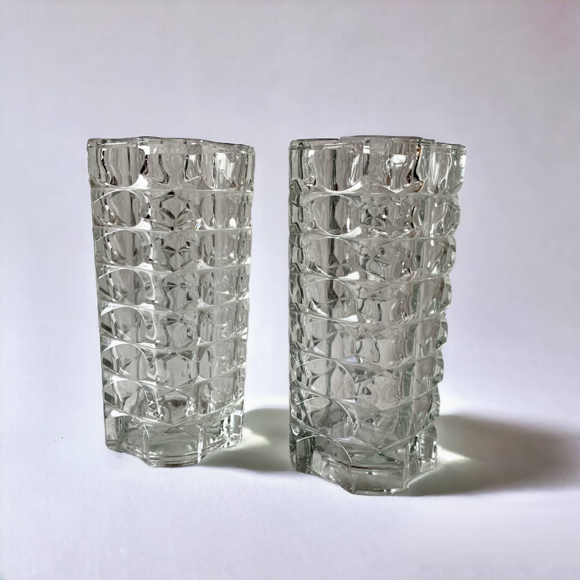 Pair of Windsor vases - JG Durand for Luminarc - large models - 1970