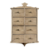 Hanging craft cabinet with drawers