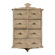 Hanging craft cabinet with drawers