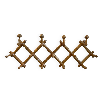 Old coat rack with 13 hooks